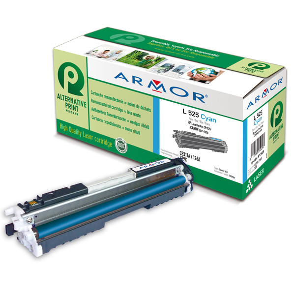 Armor - toner per HP - Laserjet Pro cp1025 - ciano