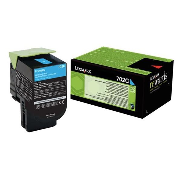 Lexmark/Ibm - Toner - Ciano - 70C20C0 - return program - 1.000 pag