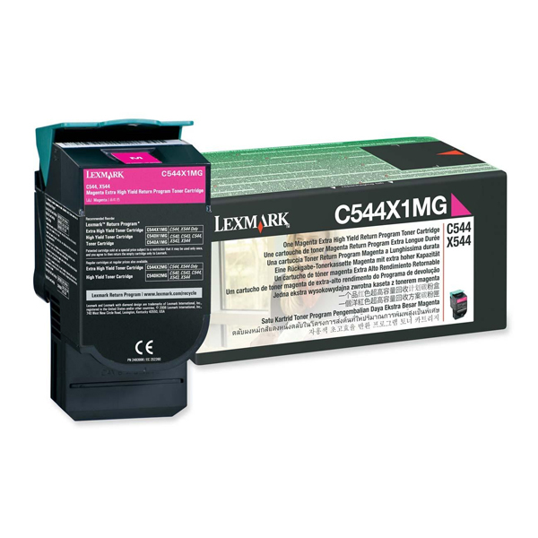 Lexmark/Ibm - Toner - Magenta - C544X1MG - return program - 4.000 pag