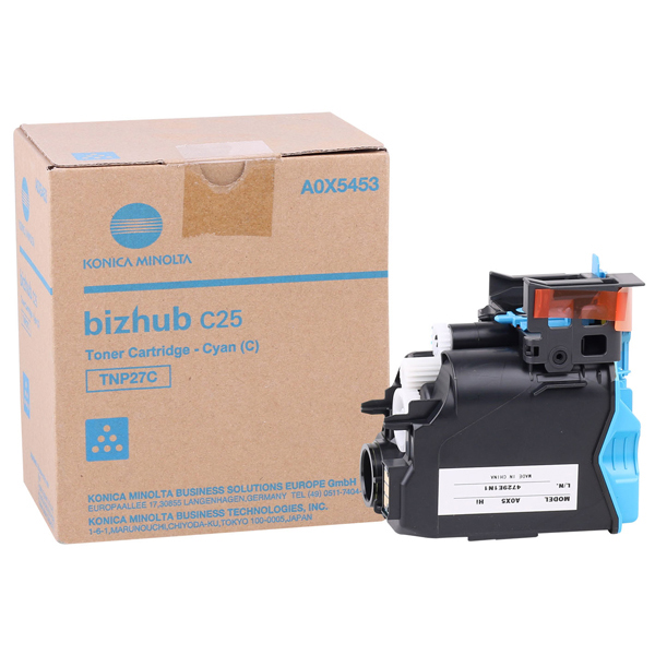 Konica Minolta - toner - A0X5453 - tnp27 ciano per bizhub c25