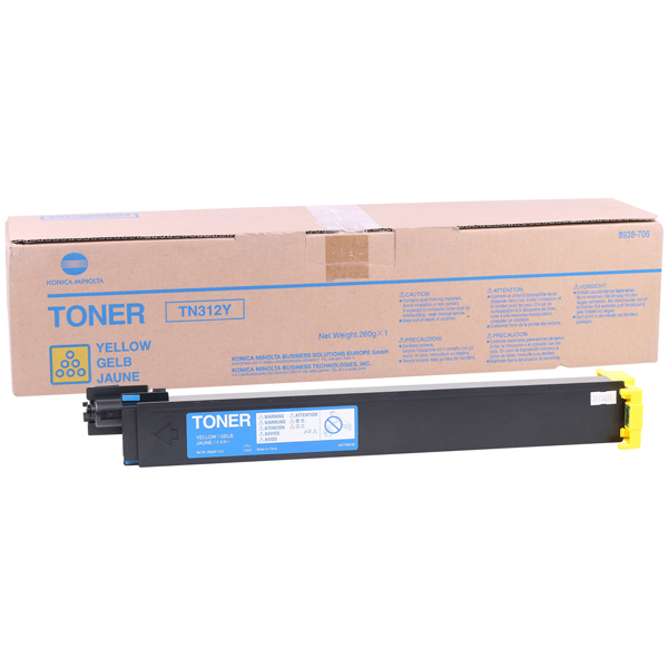 Konica Minolta - toner - 8938706 -  tn312 giallo per bizhub c300/352/p